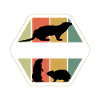 Groundhogs Silhouettes Retro Style