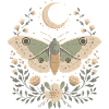 Whimsical Moth Illustration