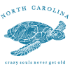 Nord Carolina Schildkröte Silhouette