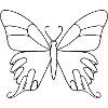 Lineart Schmetterling