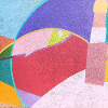 Bunte Wandmalereien
