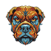 Bulldog Dog Portrait