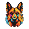 German Shepherd Dog Portrait