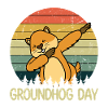 Lustiger Groundhog Day Dachsbaum