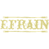 Efrain Golden Text Nom Badge