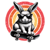 Lapin patineur