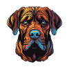 Mastiff Dog Portrait