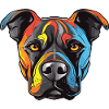 Staffordshire Bull Terrier Dog Portrait