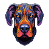Great Dane Dog Portrait