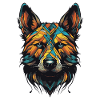 Akita Dog Portrait