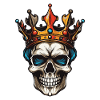 Skull King Crown