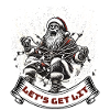Weihnachtsmann Lichterkette Chaos