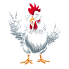 Rooster with sunglasses