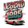 Legende seit 1985 Klassisches Retro-Auto