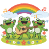 Froggy Band Under the Rainbow