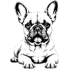 Chien câlin Bouledogue Français Breloque