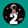 J’ai 2 ans d’astronaute