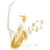 Saxophone Halloween Ghost