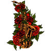 Saxophone Fleur Rose Floral