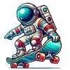 Astronaut Skateboard