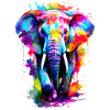 Bemalter Elefant