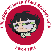 Le lettrage rouge Powerpuff Girl