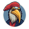 Aigle avec chapeau
