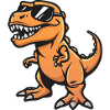 Dinosaur T-Rex Cool Comic