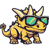 Dinosaur triceratops Cool Comic