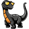 Dinosaur brontosaurus Cool Comic