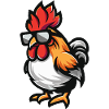 Rooster Cool Comic