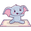 Cute Yoga Elephant