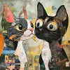 cat cats cat collage