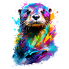 Bemalter Otter