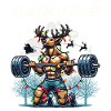 Gaindeer Funny Fitness Christmas Design