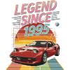 Legend Since 1995 Retro Car Art