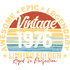 Retro 1976 Vintage Birthday 1976 Gift 1976