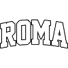 Roma-logo: Kollegialt design med italiensk stil