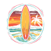 Surfing Artwork