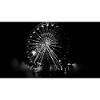 Ferris wheel b&w
