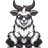 Mountain Goat Cool Comic