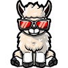 Alpaca Llama Cool Comic
