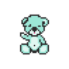 Pixel Bear Pastel Green