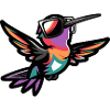 Hummingbird Bird Cool Comic