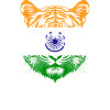 Souvenir Tigre Drapeau Indien