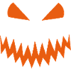 Visage effrayant d’Halloween