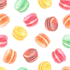 Bunte Macarons Muster