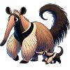 Anteaterwith child