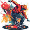 Breakdancer Graffiti