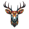 Deer Portrait Head